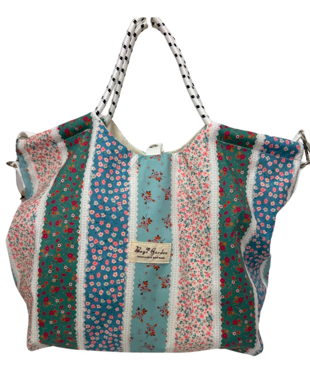 Bolsa tela flores